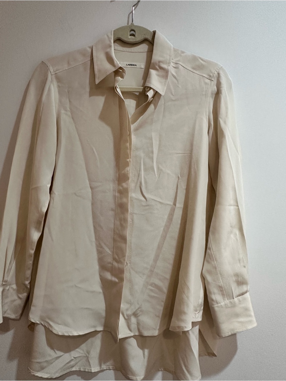 Men's Cream Long-Sleeve Dress Shirt by Laredo